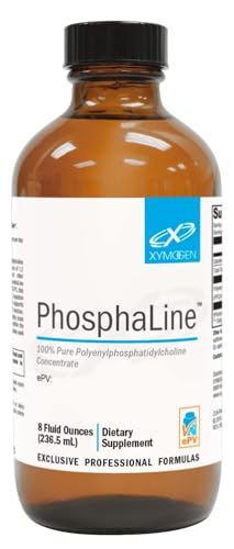 XYMOGEN PhosphaLine - Polyenylphosphatidylcholine Liquid Phosphatidyl Choline - Support Liver Health, Cell Membrane Fluidity, Cardiovascular Health (8 fl oz)