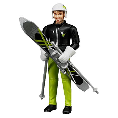 Preisvergleich Produktbild Bruder 60040 Minifigur-bworld Skifahrer mit Zubehör