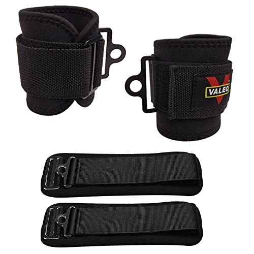 Tobilleras para entrenamiento de piernas acolchadas juego de 2 correas ajustables