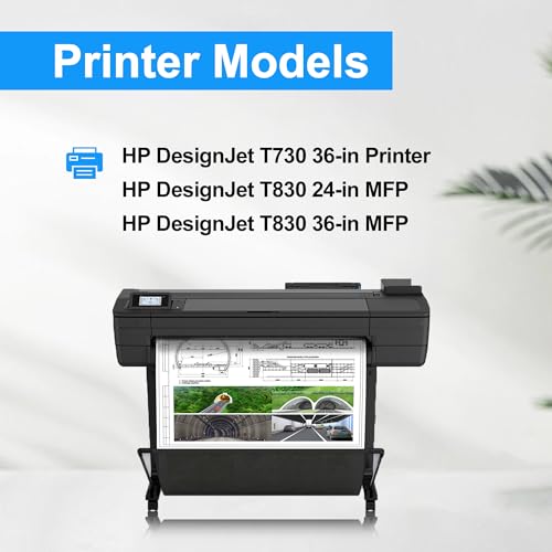 LCL Compatible Ink Cartridge for HP 728 F9J65A 130ML High Yield (1-Pack Yellow) for HP DesignJet T730 36-in Printer HP DesignJet T830 24-in MFP HP DesignJet T830 36-in MFP by LCL - Image 4