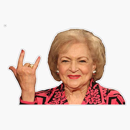 Lad Studio Betty White Sticker Vinyl Bumper Sticker Decal Waterproof 5" #TOP5