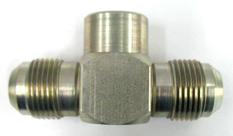 AF C5655-06-06-04 - 3/8 Male JIC (9/16''-18 Threads) x 1/4 Female Pipe (.540''-18 Threads) - Female Branch Tee