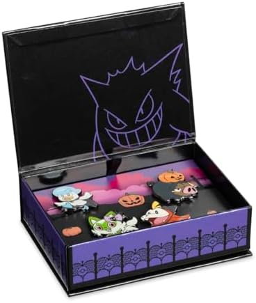 Pokémon Center: Sprigatito, Fuecoco, Quaxly & Lechonk Pokémon Halloween Pin Box Set (4-Pack) image 5