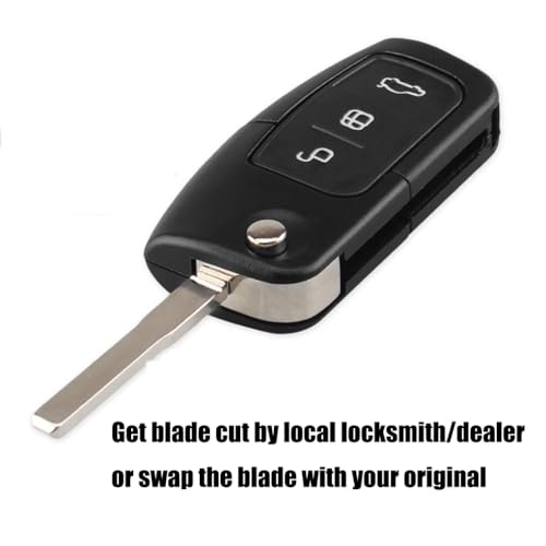 Chaexii For Ford Key Case,3 Buttons Key Fob Replacement For Ford Fiesta Mondeo MK4 Kuga Galaxy B Max S Max C Max Keys ,Focus Key Cover Repair Accessories - Image 2