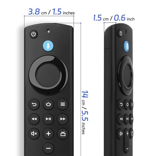 Image of Replacement Remote Control for the Series Fire, TV Remote Compatible with FireStick(Lite /4K /HD /2nd /3rd Gen), AMZ-Smart-TV 3rd Gen & TVs Cube with Voice Controller