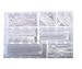Conshine 2:1 Heat Shrink Tubing Clear Wrap Sleeves Assorted Sizes - 124pcs Transparent
