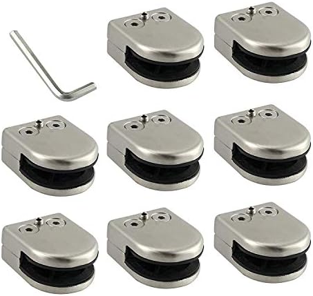 PATIKIL 8 Morsetti Per Cavi 58mm In Acciaio Inox 304 Con Gomma – Fissaggi A P Per Tubi E Fili - 3