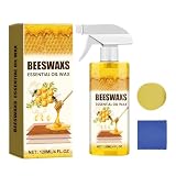 Beeswax Spray Cera per Legno, Ripristina la Brillantezza e Rimuove i Graffi, per Pavimenti e Mobili in Legno 120g (1 bottiglia)