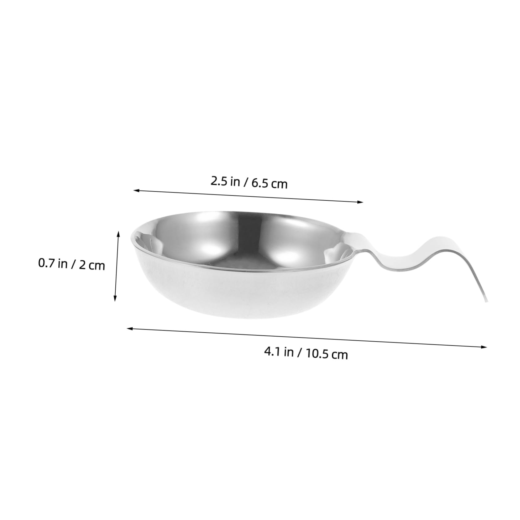 COLLBATH Small Sauce Dish for Chopsticks Stainless Steel Condiment Tray Sauce Container Seasoning Dishes for Dining