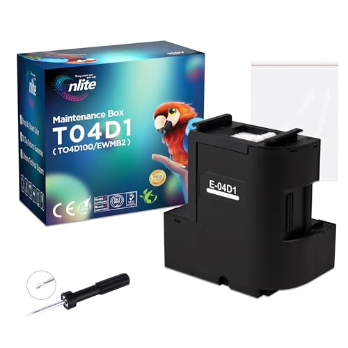 Enlite T04D1 T04D100 Ink Maintenance Box for ET-15000 ET-3750 ET-3760 WF-2860 ET-4760 ET-3850 ET-4850 XP-5100 ET-3710 ET-5150 ET-3830 ET-M1000 ST-3000 ET-M2170 Printers