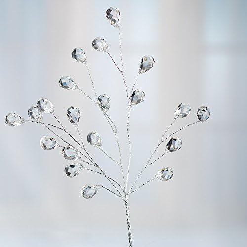 Factory Direct Craft Clear Acrylic Gem Accent Sprays | 4 Sprays | for Corsages and Accenting