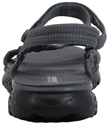 Skechers Skechers Women's On The Go 400 Radiance Sandal, Charcoal/Black, 10 M US