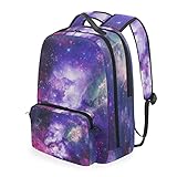 JUYONSEN Sac à dos amovible Violet Motif espace