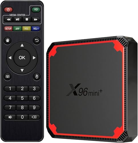 X96 Mini Plus Boitier Android TV Box: IPTV Smarters, Lecteur Multimedia Streaming Quad Core Chip 4K