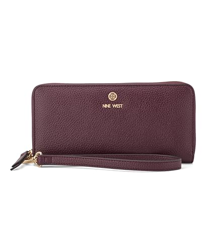 Nine West Lockup 9s zip around with wristlet