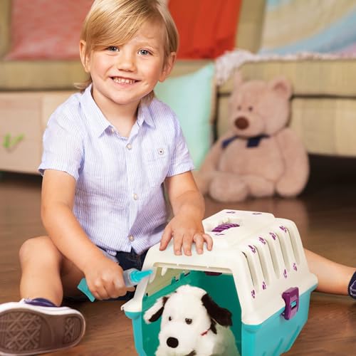 Battat - Dalmatiner-Vet-Kit - Pretend Play Tierarzt Spielzeug - Hundepflege Spielset - Plüsch-Welpe & Tragetasche - Tierarzt-Set für Kleinkinder - 2 Jahre +