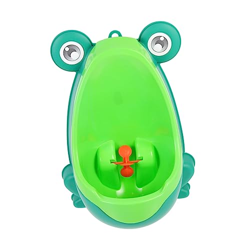 INOOMP 子供用小便器 男の子用トイレトレーニング 小便器 カエル型 ミニトイレトレーニング 取り付け簡単 漫画デザイン 幼児用 トイレ練習 おもしろい