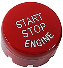 Thor-Inst Start Stop Button Push Button Ignition Switch for BMW F Series 1 2 3 4 5 6 7 Series X1 X3 X4 X5 X6 F20 F21 F30 F31 F10 F11 F01 F48 F25 F15 F16-Replacement button Cover Cap (Ferrari red)
