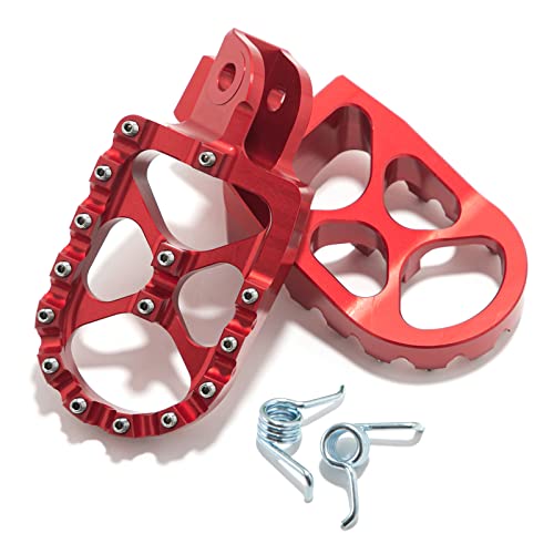 TOFR MX Foot Pegs Footrest for Kawasaki KLR650 11-18 & 22-24 / Suzuki DL650 V-strom 04-24 / DL1000 V-strom 02-19