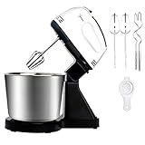 Stand Mixer, 7 Speeds Electric Mixer 2 in 1 Hand Mixer, Dual Function Hand and Stand Mixer with 7 Quarts Stainless Steel Mixing Bowl, Beaters & Dough Hook