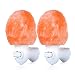 Zoostliss Mini Hand Carved Natural Original Crystal Himalayan Salt Lamp Night Light with Additional Bulb for Backup, 7W+15W Bulbs