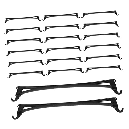 Ciieeo 20pcs Plastic Closet Rods for Clothes Garment Hanger Bars for Efficient Organization and Space Saving Wardrobe Storage