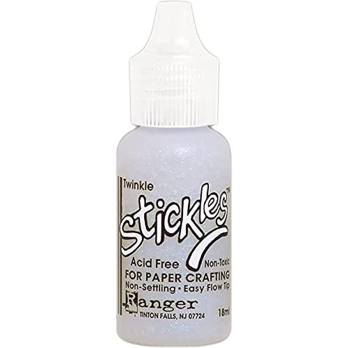 Ranger SGG59776 Twinkle Stickles Glitter Glue, Synthetic Material, White, 2.5 x 2.5 x 7.5 cm