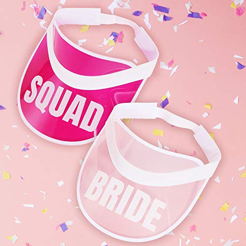 Pop Fizz Designs 90S Bachelorette Squad Visors | Bachelorette Hats (12 Pack) Pink #TOP5