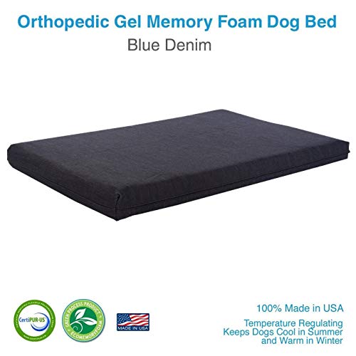 Pet Support Systems Orthopedic Gel Memory Foam Dog Beds | Made In The Usa, Supreme Luxury Comfort And Care For Dogs With Removable And Washable Cover #TOP2