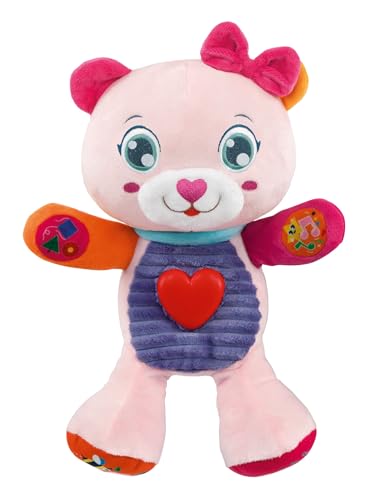 Clementoni Baby Betta Dolce Orsetta, Peluche Interattivo Parlante Per Bambini Di 6+ Mesi, Centro Attività Che Stimola Lo Sviluppo Sensoriale E Cognitivo, Lingua Italiana, 17964 - 6
