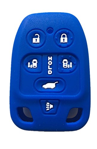 Rpkey 6 button Silicone Keyless Entry Remote Control Key Fob Cover Case protector Replacement Fit For 2011 2012 2013 Honda Odyssey N5F-A04TAA 3248A-A04TAA 35118-TK8-A20 35118-TK8-A30 35118-TK8-A40