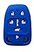 Rpkey 6 button Silicone Keyless Entry Remote Control Key Fob Cover Case protector For 2011 2012 2013 Honda Odyssey N5F-A04TAA 3248A-A04TAA 35118-TK8-A20 35118-TK8-A30 35118-TK8-A40