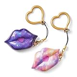 WowWee S.W.A.K. 2 Pack - Interactive Kissable Key Chain - Stellar Kiss & Tie-dye Kiss