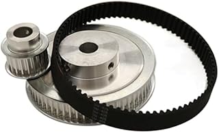 Pulley System Timing Belt Pulley HTD 5M 60teeth 20teeth Reduction 3:1 Engraving Machine Accessories Belt Width 15mm Bore 12&8mm Pulley Block (Size : 60 T-12mm 20 T-8mm, Color : 15mm)