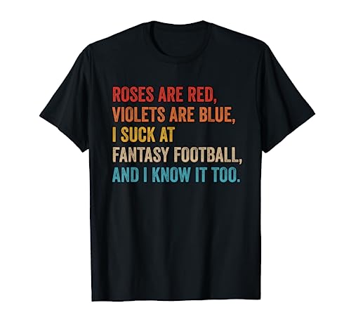 Funny I Suck at Fantasy Football Draft Party Vintage Men T-Shirt