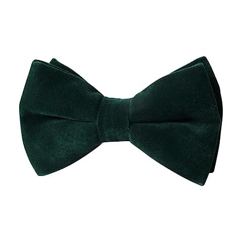 PACGOTH Pre-Tied Velvet Bow Tie Cover