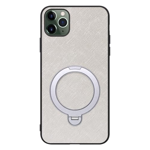 LOOF CASUAL MAG-RING ���U�[ ���^ �����O�t�� �X�}�z�P�[�X for iPhone 11 Pro Max �p �P�[�X �J�o�[ �����O �X�^���h �}�O�l�b�g �X�g���b�v�z�[�� �V���v�� �ϏՌ� �y�� [SILVER×�V���o�[]