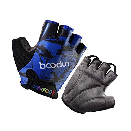 Luvas infantis para esportes ao ar livre da Lioobo, luvas antiderrapantes respiráveis, para treino,