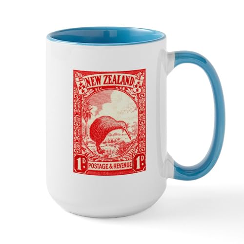 Taza de cerámica grande 15 oz con diseño Kiwi miniatura 1