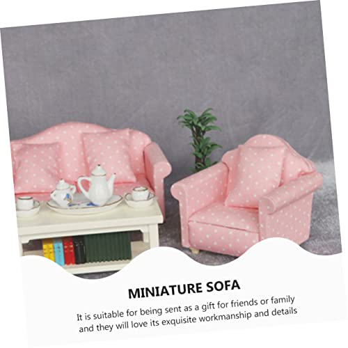 Abaodam 1 Unidade Mini Sofá Brinquedo Modelo De Móveis Sofá Infantil Mini Brinquedos Acessórios 1 12