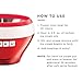 ZOKU Ice Cream Maker, Compact Make and Serve Bowl with Stainless Steel Freezer Core Creates Soft Serve, Frozen Yogurt, Ice Cream and More in Minutes, BPA-free, Red