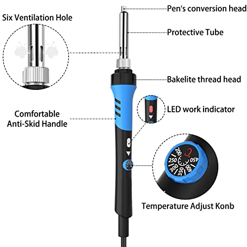image for LAEON 96 PCS Wood Burning Kit Woodburning Tool Woodburner Temperature 