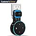 LOVPHONE Outlet Wall Mount Hanger Stand for Amazon Alexa Echo Dot 2nd Generation,Space-Saving for Your Smart Home Speakers Without Messy Wires or Screws - Short Charging Cable Included (Black)