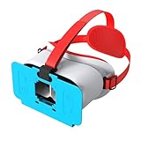 VR Headset for Nintendo Switch 2 (2025), Switch 2 Virtual Reality VR Glasses with Adjustable HD Lenses and Comfortable Head Strap, 3D Goggles for Switch 2 Accessories (White & Blue)