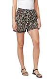 Koroshi Falda pantalón Corto, Short, Falda con Estampado Floral para Mujer, de Color Black, Talla 44