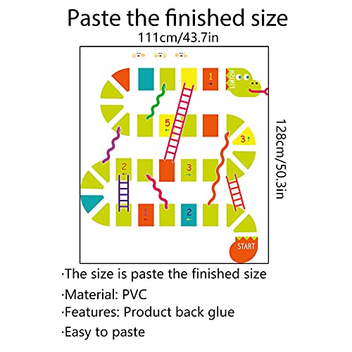 Image of HUANLE Kids DIY Lattice Floor Sticker Hopscotch Footprint Room Decor Number Brain Games Sticker Digital Pathway Art Floor Tile Decals Puzzle Games Party Social Decor for Baby Room Classroom Nursery