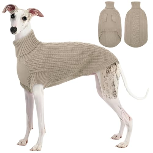 ASENKU Dog Sweater, Italian Greyhound Clothes, Warm Italian Greyhound Sweater, Turtleneck Knitted...