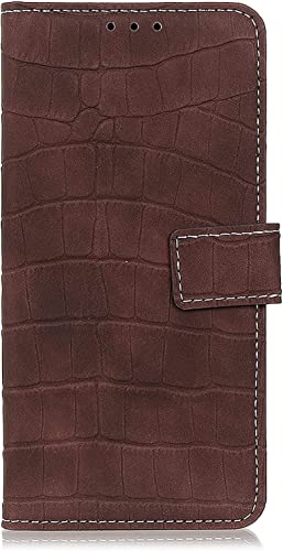 Étui portefeuille iPhone 13 Pro Max étui à rabat cuir marron béquille