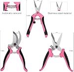 Taille des ciseaux de jardinage Outils : 3pcs Extérieurs & Jardin intérieur Clippers, Pinces roses, Plantes, Prunier en bois, Accessoires de travail de jardinier pour l'aménagement de fleurs, Aménagement paysager de la cour