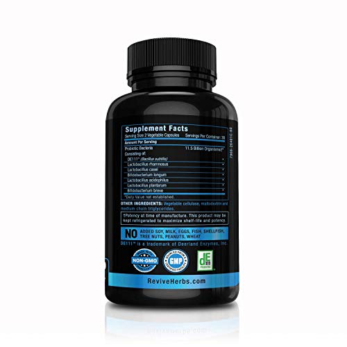 Advanced Probiotic with Patented DE111 Strain (Bacillus subtilis). Spore Forming Probiotic. No Refrigeration Needed. 11.5 Billion Organisms. Probiotics for Women and Men. 60 Vegetable Capsules. - Thumbnail 2